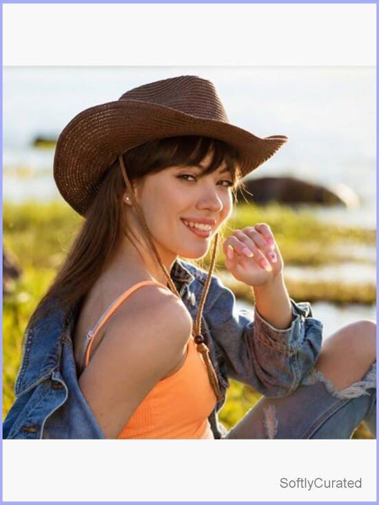 12 Straw Cowboy Hats Wide Brim Sun Hats Bulk 12 Straw Cowboy Hats Wide Brim Sun Hats Bulk main image 3